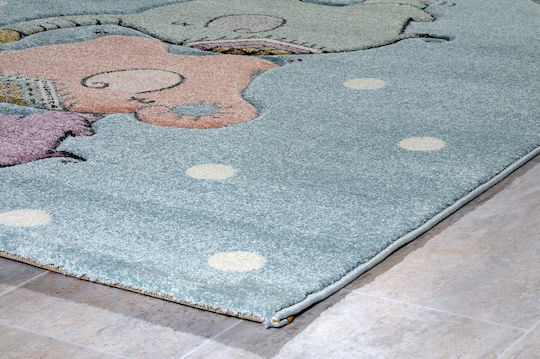 Tzikas Carpets 64315-230 Παιδικό Χαλί Γαλάζιο 133x190cm