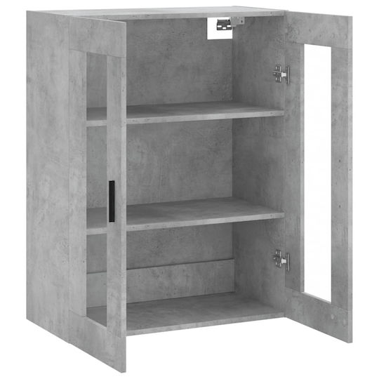 vidaXL Cabinet de baie L69.5xA34xÎ90cm Gri