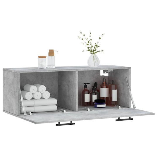 vidaXL Badezimmerschrank B100xT36.5xH35cm Gray
