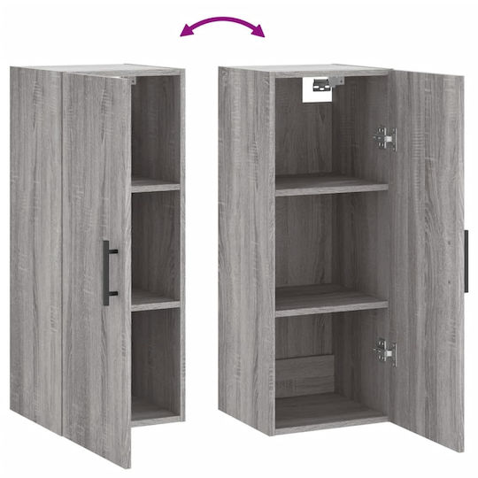 vidaXL Ντουλάπι Μπάνιου 34.5x34x90cm Sonoma