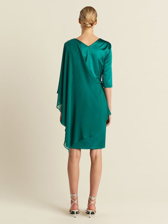 Forel Summer Mini Dress Green