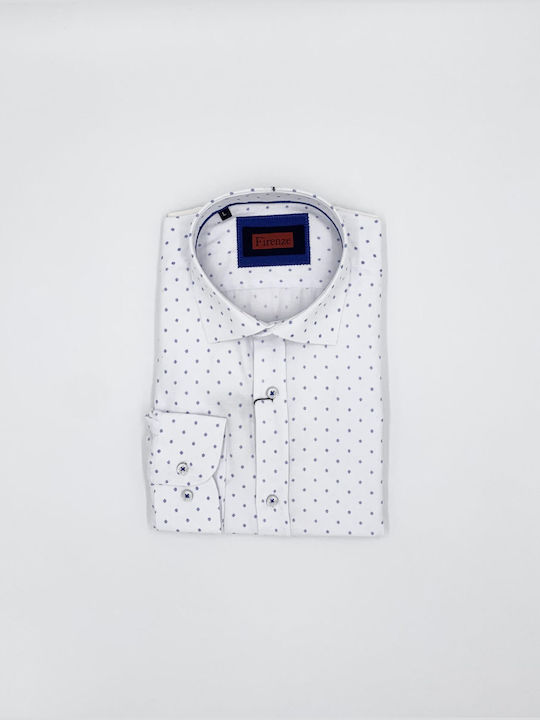 Firenze Men's Shirt Long Sleeve White