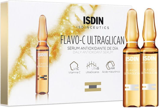 Isdin Moisturizing & Anti-aging Serum Face with Vitamin C for Detoxification & Radiance 10x2ml