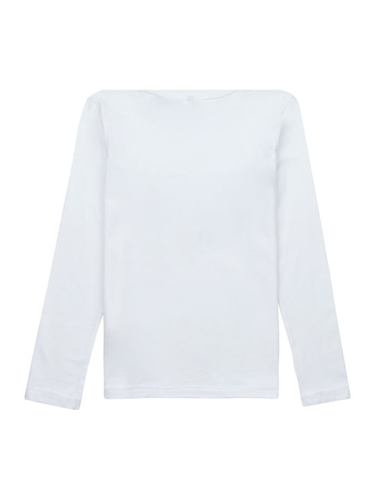 Kids' Shirt Long Sleeve White Kogtenna