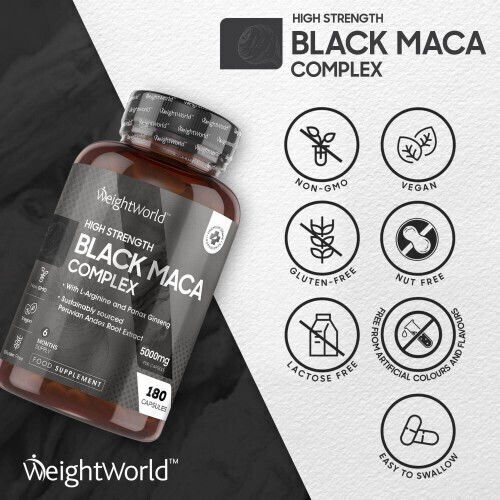 WeightWorld High Strength Black Maca Complex 5000mg 180 κάψουλες