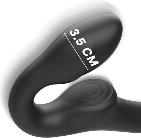 Ibiza Vibrator Δονητής για Ζευγάρια με Απομακρυσμένο Έλεγχο Μαύρος