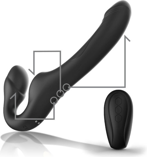 Ibiza Vibrator Δονητής για Ζευγάρια με Απομακρυσμένο Έλεγχο Μαύρος