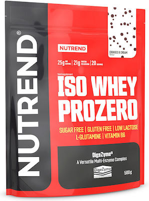 Nutrend Iso Whey Prozero Whey Protein Gluten Free with Flavor Vanilla Pudding 500gr