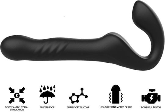 Ibiza Vibrator Δονητής με Απομακρυσμένο Έλεγχο Μαύρος