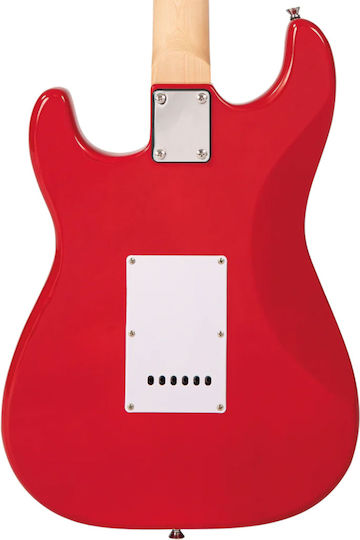 Encore Set Chitară Electrică Stratocaster Roșie cu Husă