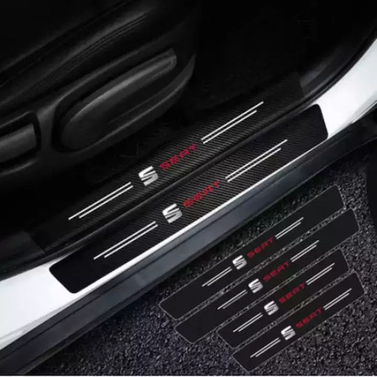 Car Interior Decorative Door Sill 4 Pieces