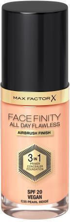 Max Factor Facefinity All Day Flawless Spf20 Liquid Foundation SPF20 35 Pearl Beige 30ml