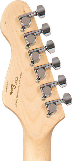 Encore Комплект Електрическа Китара Stratocaster Черен с Калъф