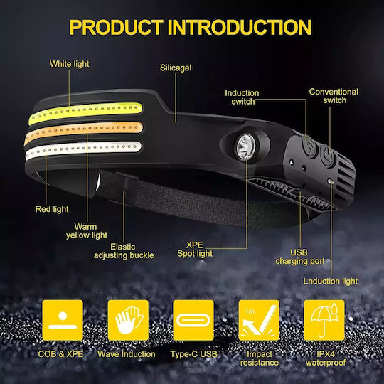 Ideahellas Φακός Κεφαλής LED IPX4