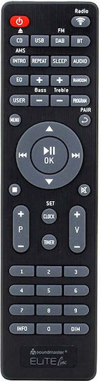 Soundmaster Sistem audio 2 ICD5000SW ICD5000SW 100W cu CD / Media digitale Player, WiFi și Bluetooth Negru