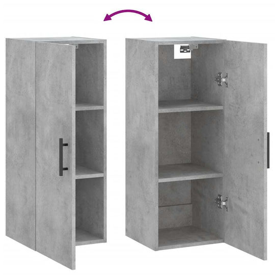 vidaXL Bathroom Cabinet L34.5xW34xH90cm Gray