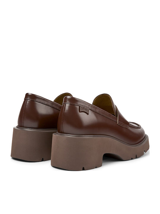 Milah Women's Moccasins in Burgundy Color