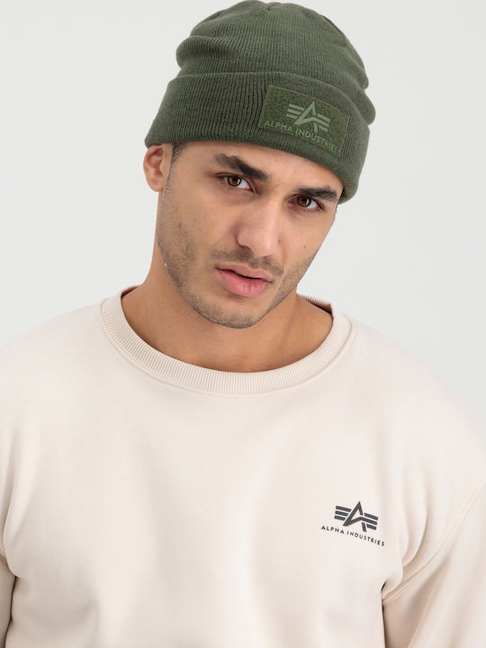 Knitted Beanie Cap Khaki