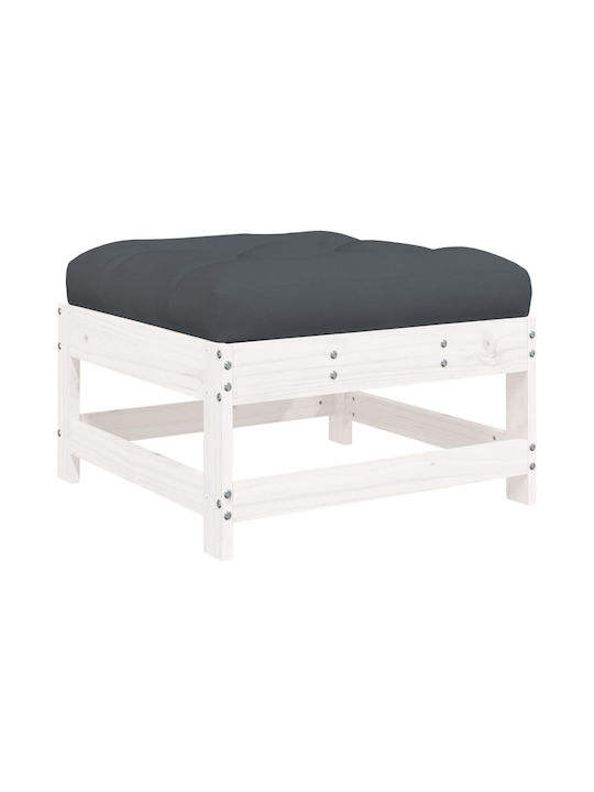 Outdoor-Sofa & Bank aus Holz mit Kissen 62x62x70.5cm