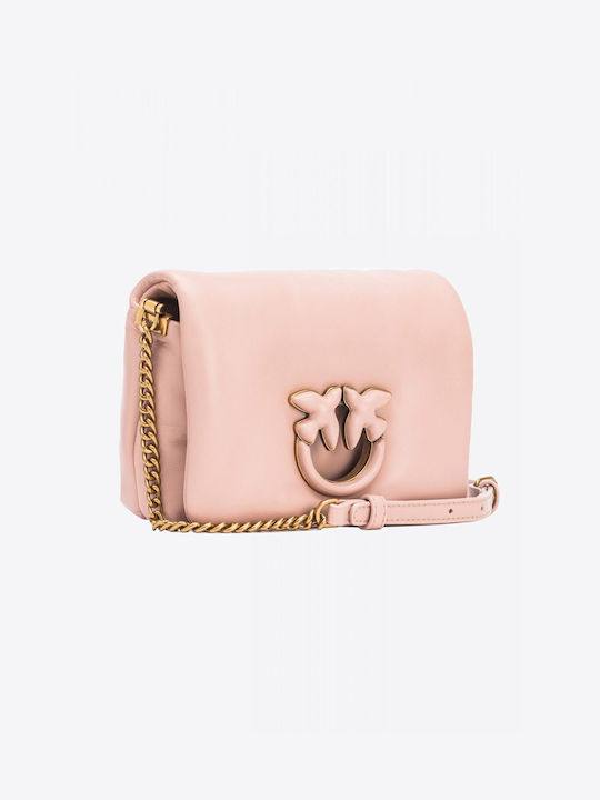 Pinko Leather Women's Bag Crossbody Pink