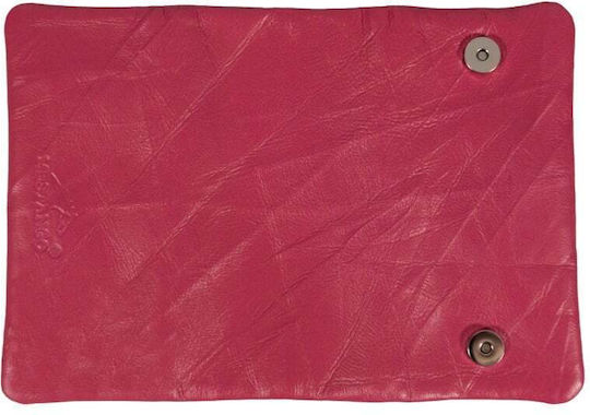 Mestango Pungă de tutun din Roz Piele ecologică cu Închidere Magnetică 15.5x8cm.