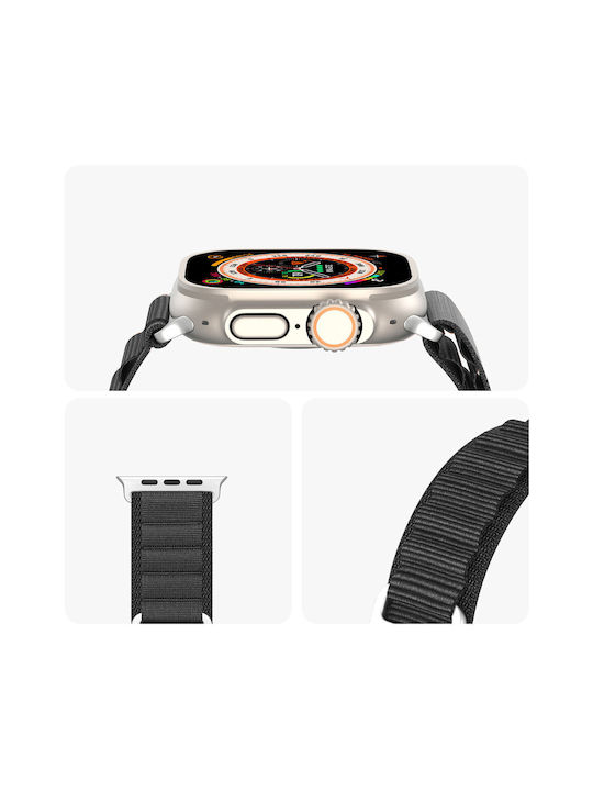 Dux Ducis Sport Buckle Λουράκι Μαύρο (Apple Watch Ultra 49mm)