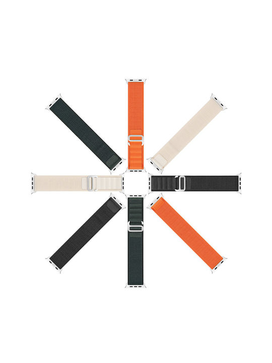 Dux Ducis Sport Buckle Λουράκι Υφασμάτινο Λευκό (Apple Watch 38/40/41/42mm)