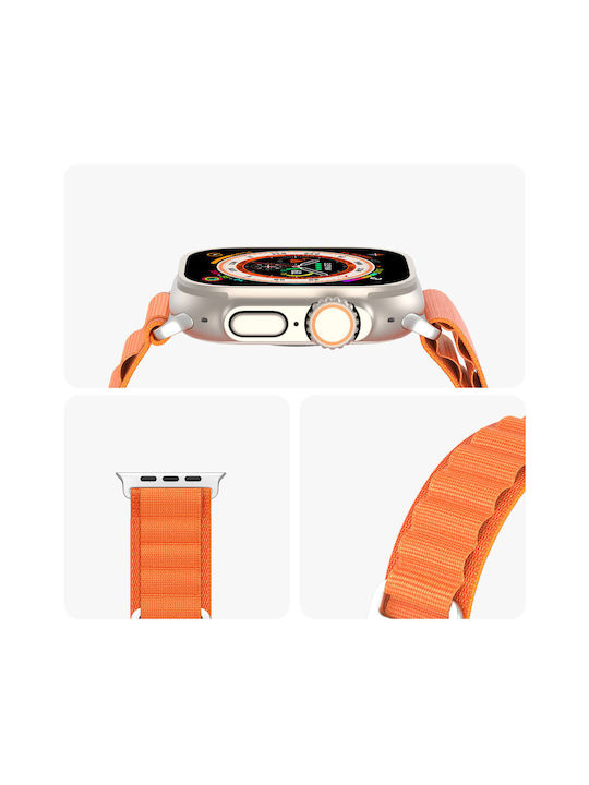 Dux Ducis Sport Buckle Strap Stainless Steel Orange (Apple Watch 38/40/41/42mm)