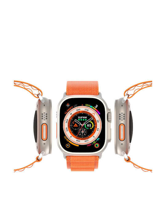 Dux Ducis Sport Buckle Strap Stainless Steel Orange (Apple Watch 38/40/41/42mm)