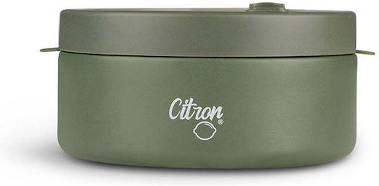 Citron Δοχείο Φαγητού Inox Θερμός Πράσινο με Χωρίσματα 400ml