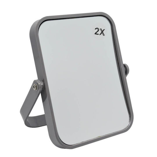 Ankor Makeup Mirror Tabletop 15.5x19.2cm Gray