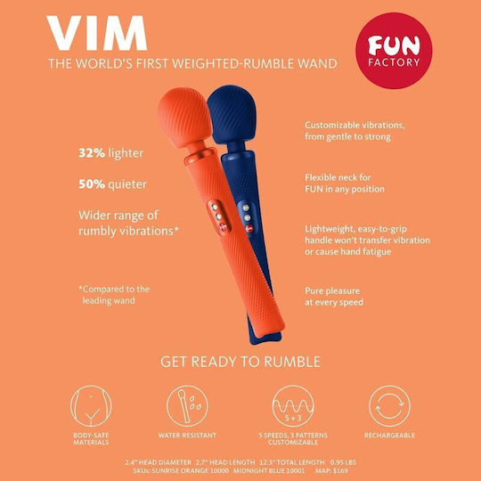 Fun Factory Vim Vibrator Massage 31.3cm Orange