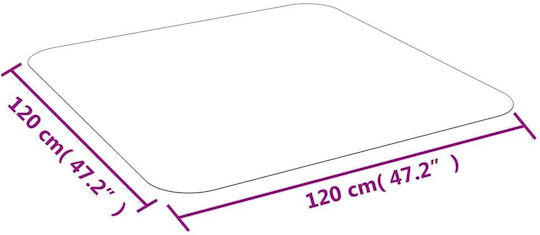 vidaXL Office Floor Protector 240671 120x120cm