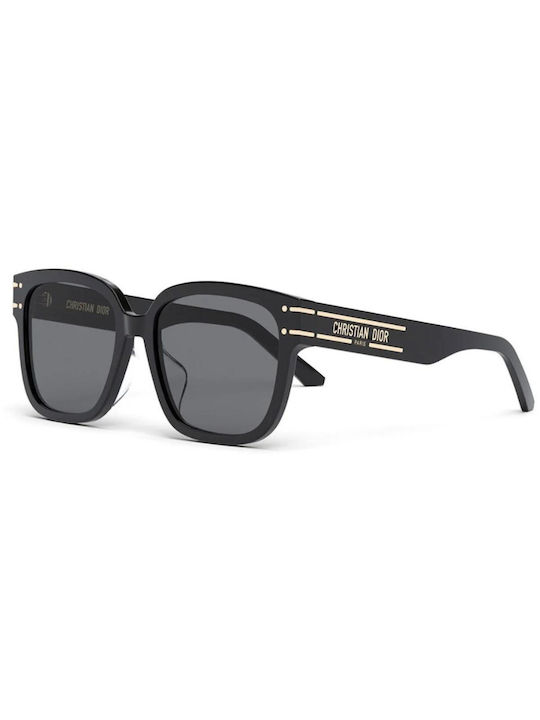 Dior Signature Femei Ochelari de soare cu Negru Din plastic Rame și Negru Lentilă DIORSIGNATURE S7F 10A0