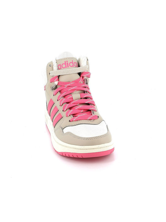 Hoops Παιδικά Sneakers High Wonder Beige / Pink Fusion / Off White