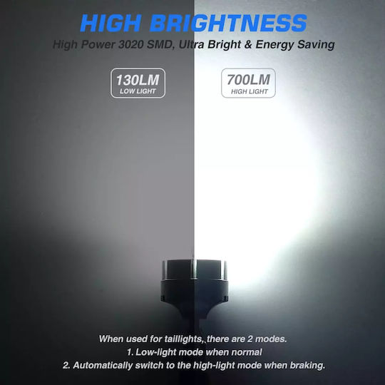 NovSight Лампи Автомобила & Мотоциклета T20 Canbus LED 6500К Хладно бяло 9W 2бр