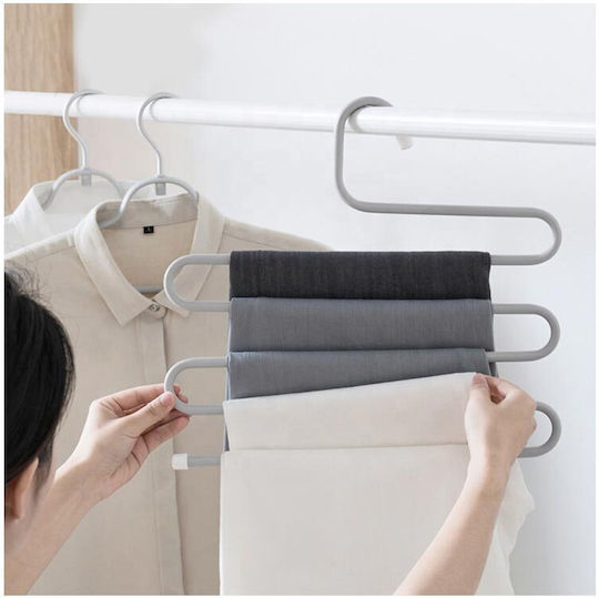 Wardrobe Hanger for Pants Metallic Black AT00001057 1pcs