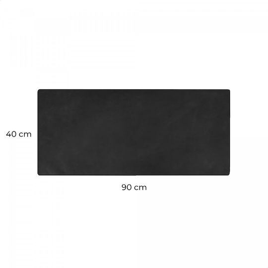 Rosso Σουμέν Δερμάτινο Μαύρο 40x90cm