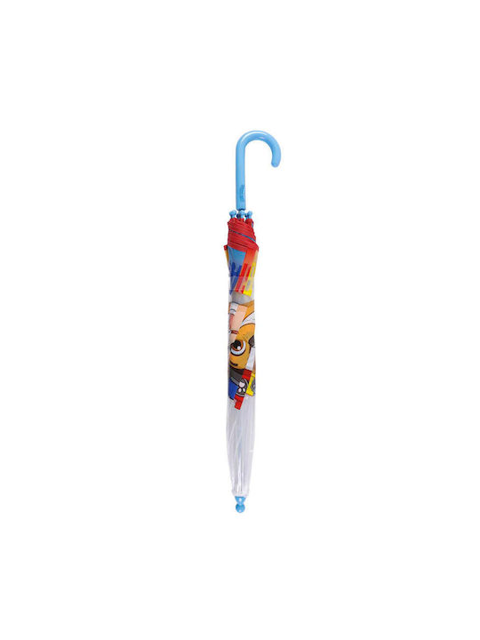 Cerda Kinder Regenschirm Gebogener Handgriff Blau mit Durchmesser 45cm.