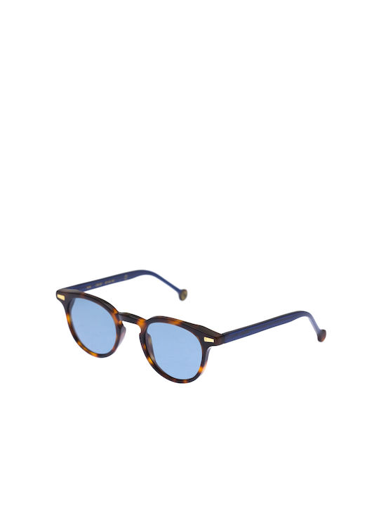 Kyme Bob Sunglasses Brown with Acetate Frame & Light Blue Lens