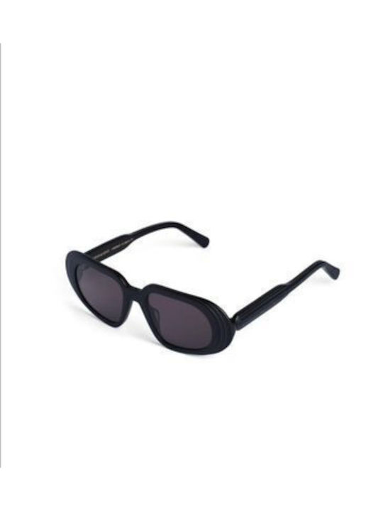Zeus & Dione Axia Unisex Γυαλιά Ηλίου με Μαύρο Κοκκάλινο Σκελετό και Μαύρο Φακό