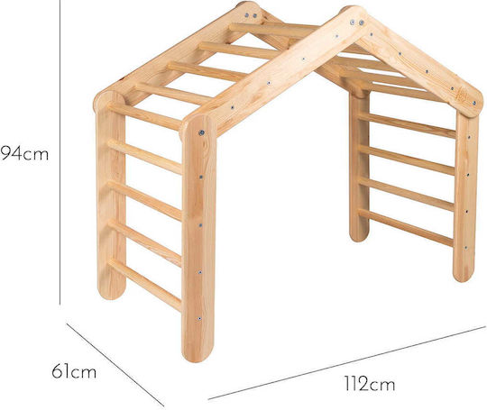 Meow Baby Παιδική Σκηνή Climbing Ladder Large House Γκρι