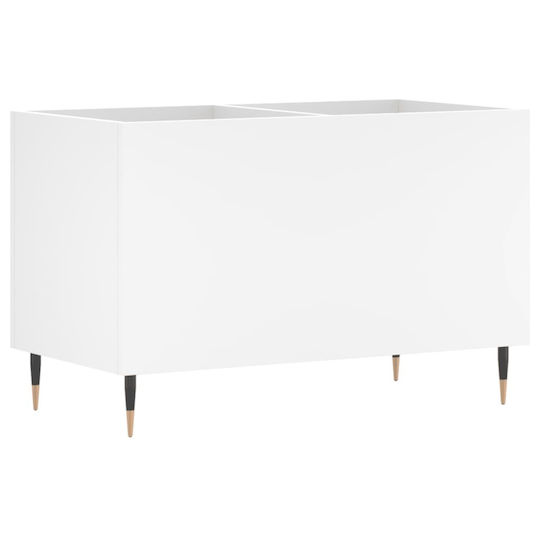 vidaXL Мебел за Hi-Fi Бял 38x74.5x48см