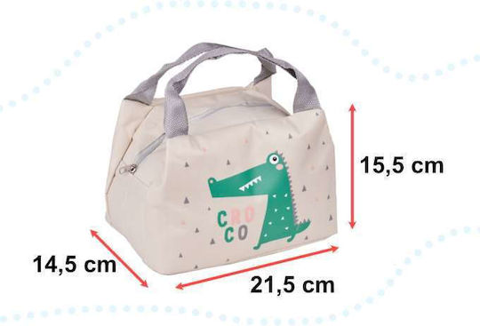 ikonka School Insulated Hand Lunch Bag Dinosaurs