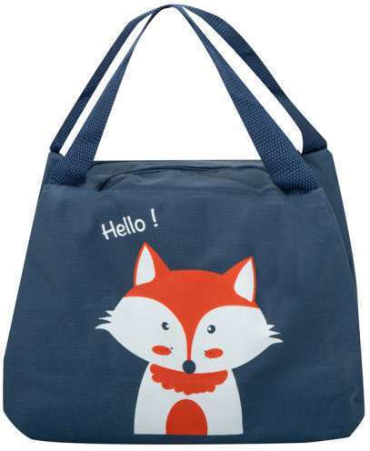 ikonka Kids' Lunch Bag Handbag Orange 15.5x14.5x21.5cm