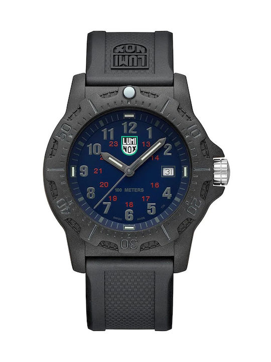 Luminox Ρολόι Μπαταρίας με Μαύρο Καουτσούκ Λουράκι