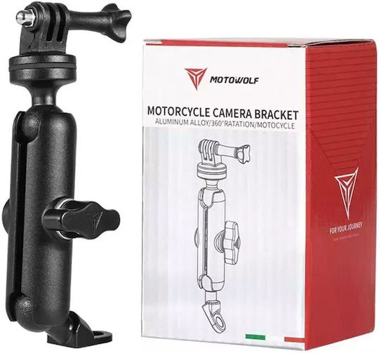 Motowolf Action-Kamera-Stützbasen Gopro Spiegel Motorrad 360° Mdl3519