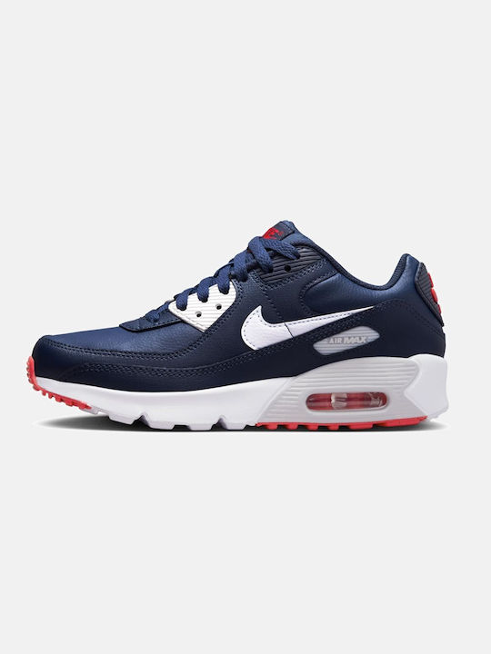 Nike Încălțăminte Sport pentru Copii talpa joasa Air Max 90 Ltr Obsidian / Midnight Navy / Track Red / Blank