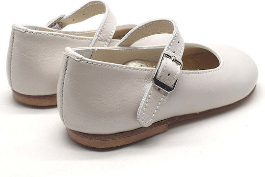 Designer's Cat Pantofi de botez pentru fetițe Dama din Piele Ecru 0100L0K0 1000033
