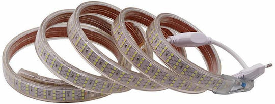 Водоустойчива LED Лента GreenTec 220V Топло бяло Светлина 1м Тип SMD2835